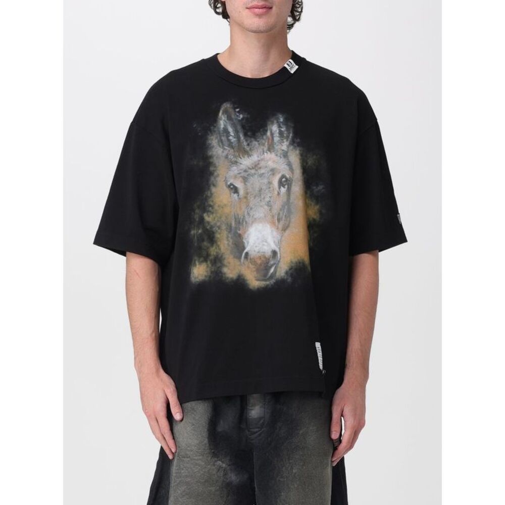 Oversized Cotton Maison Mihara Yasuhiro T-Shirt With Animal Print